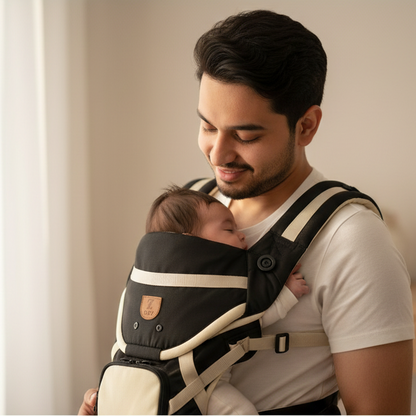 Baby Carrier - Ergonomic Hands-Free Baby Wrap Carrier for Newborns & Infants