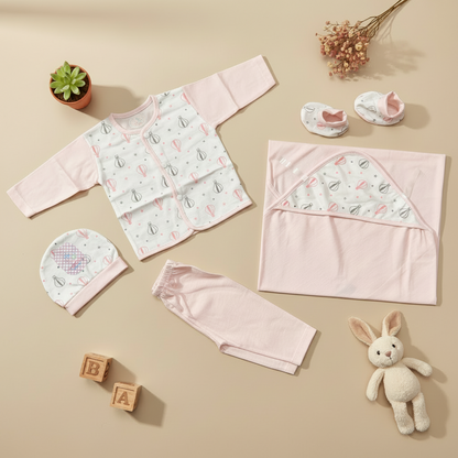 Soft newborn layette bundle for baby gifting