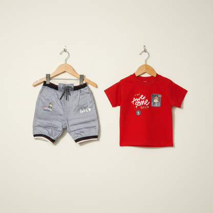 Baby Shirt & Shorts Set - Soft Cotton Summer 2-Piece Casual Outfit for Infants 3-9 Months