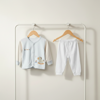 Baby 2-piece suit for hospital bag and gifting