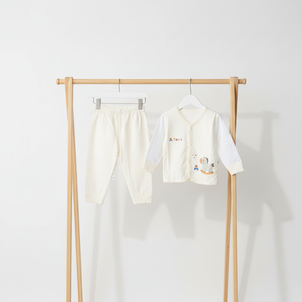 Newborn soft cotton outfit set for 0-6 months