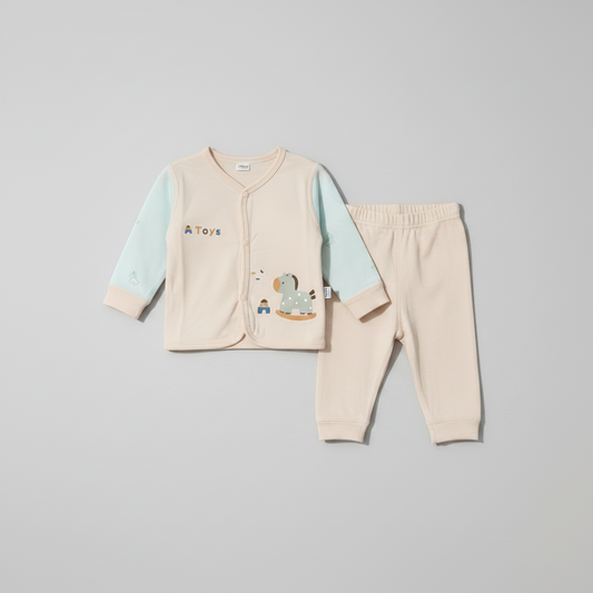 Baby 2-piece soft cotton suit for newborns 0-6 months