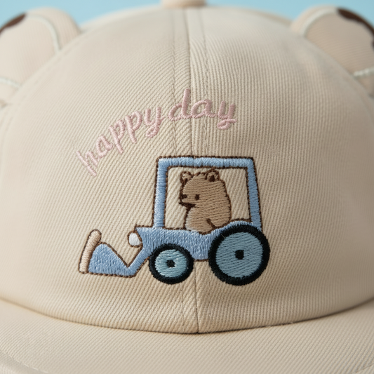 Baby Happy Day Cap - Soft Infant Hat for 6-12 Months