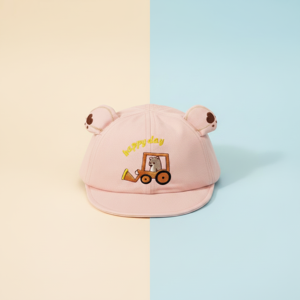 Baby Happy Day Cap - Soft Infant Hat for 6-12 Months