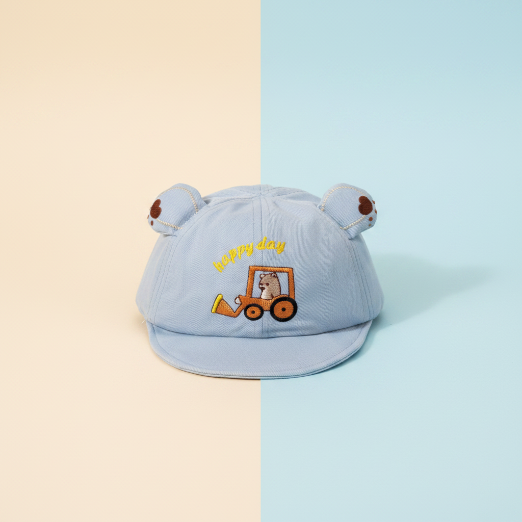 Baby Happy Day Cap - Soft Infant Hat for 6-12 Months