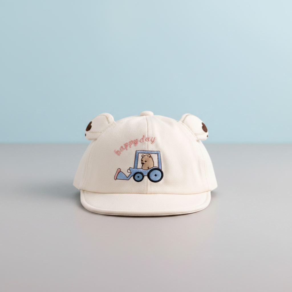 Baby Happy Day Cap - Soft Infant Hat for 6-12 Months