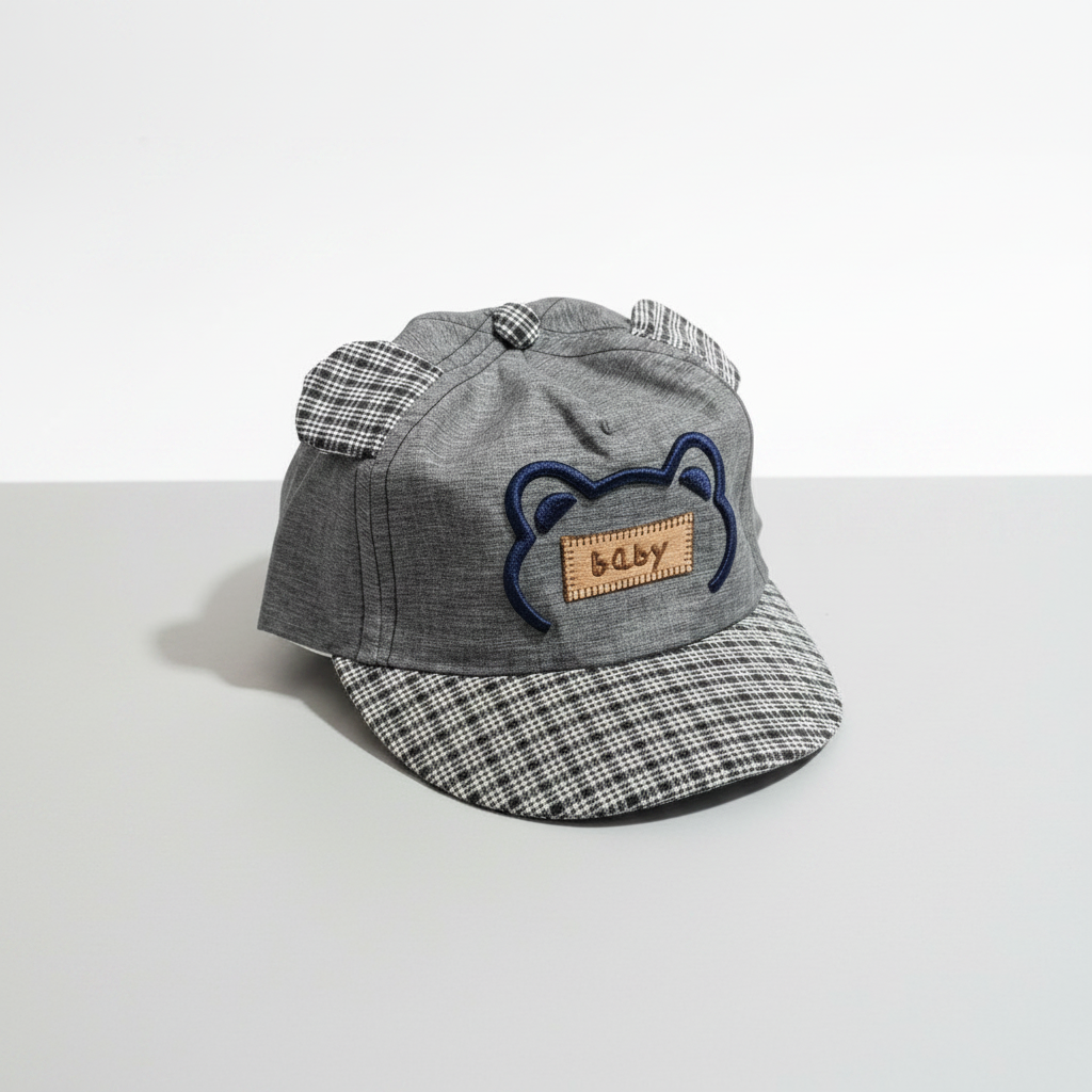 Baby Cat Design Cap - Soft Infant Hat with Adorable Cat Ears for 3-6 Months