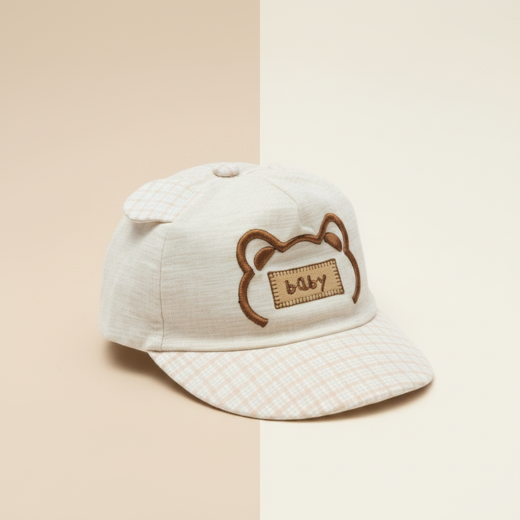 Baby Cat Design Cap - Soft Infant Hat with Adorable Cat Ears for 3-6 Months