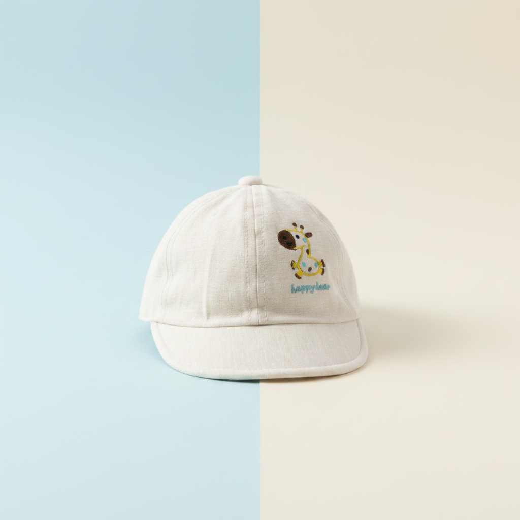 Baby Happy Deer Cap - Soft Infant Hat with Adorable Deer Design for 3-6 Months