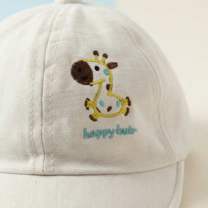 Baby Happy Deer Cap - Soft Infant Hat with Adorable Deer Design for 3-6 Months