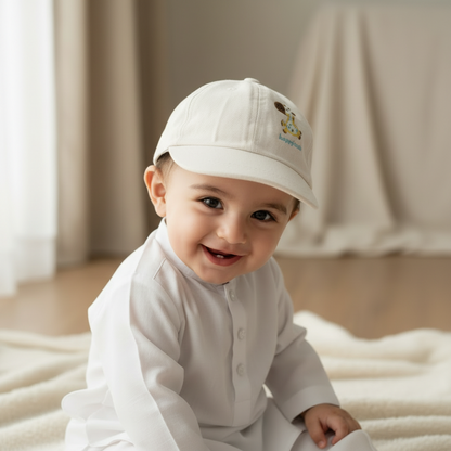 Baby Happy Deer Cap - Soft Infant Hat with Adorable Deer Design for 3-6 Months