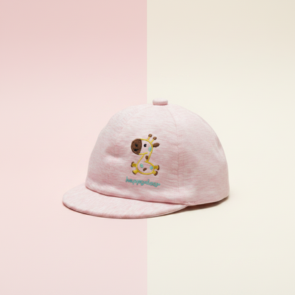 Baby Happy Deer Cap - Soft Infant Hat with Adorable Deer Design for 3-6 Months