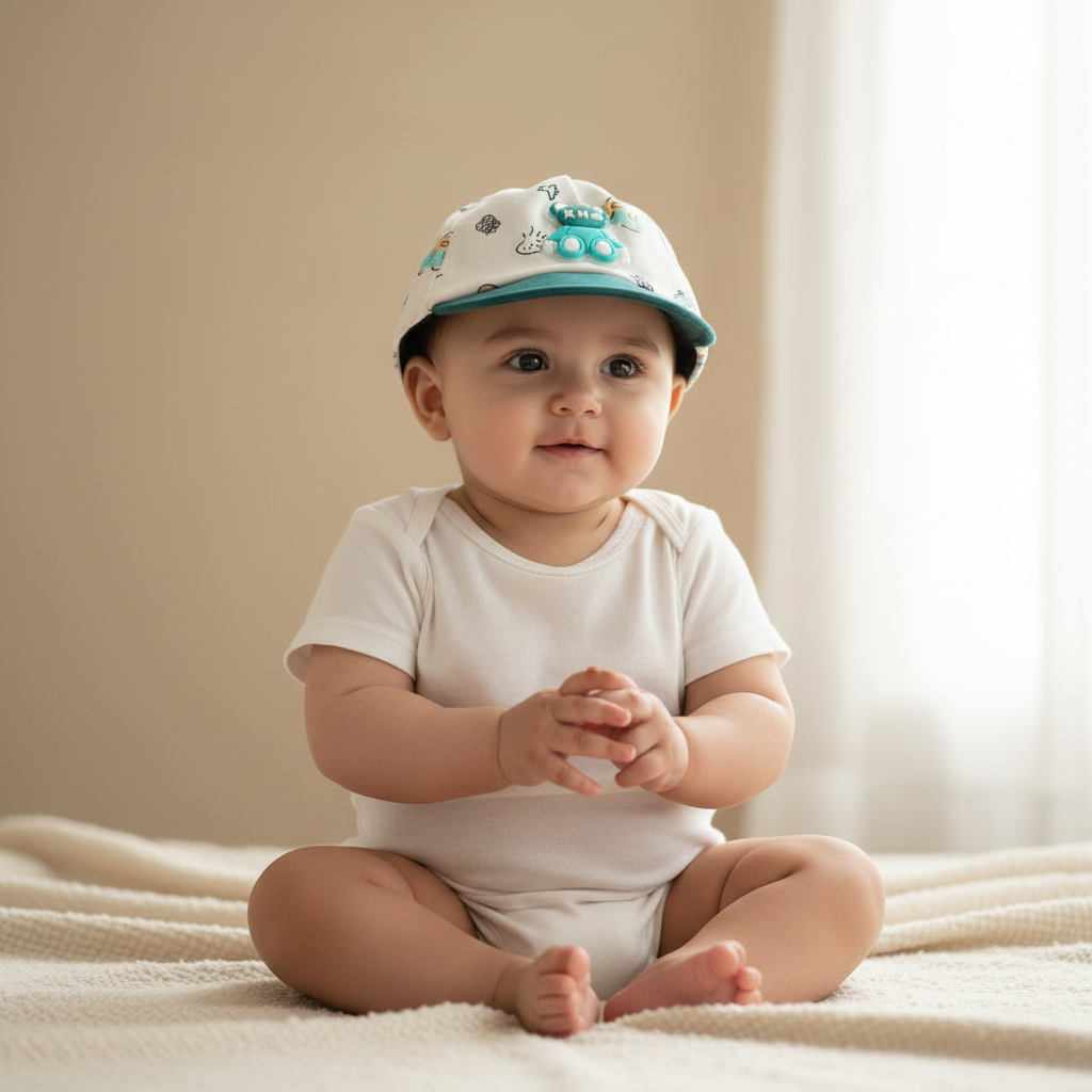 Baby Newborn Cap - Soft Nature-Inspired Infant Hat for 0-3 Months