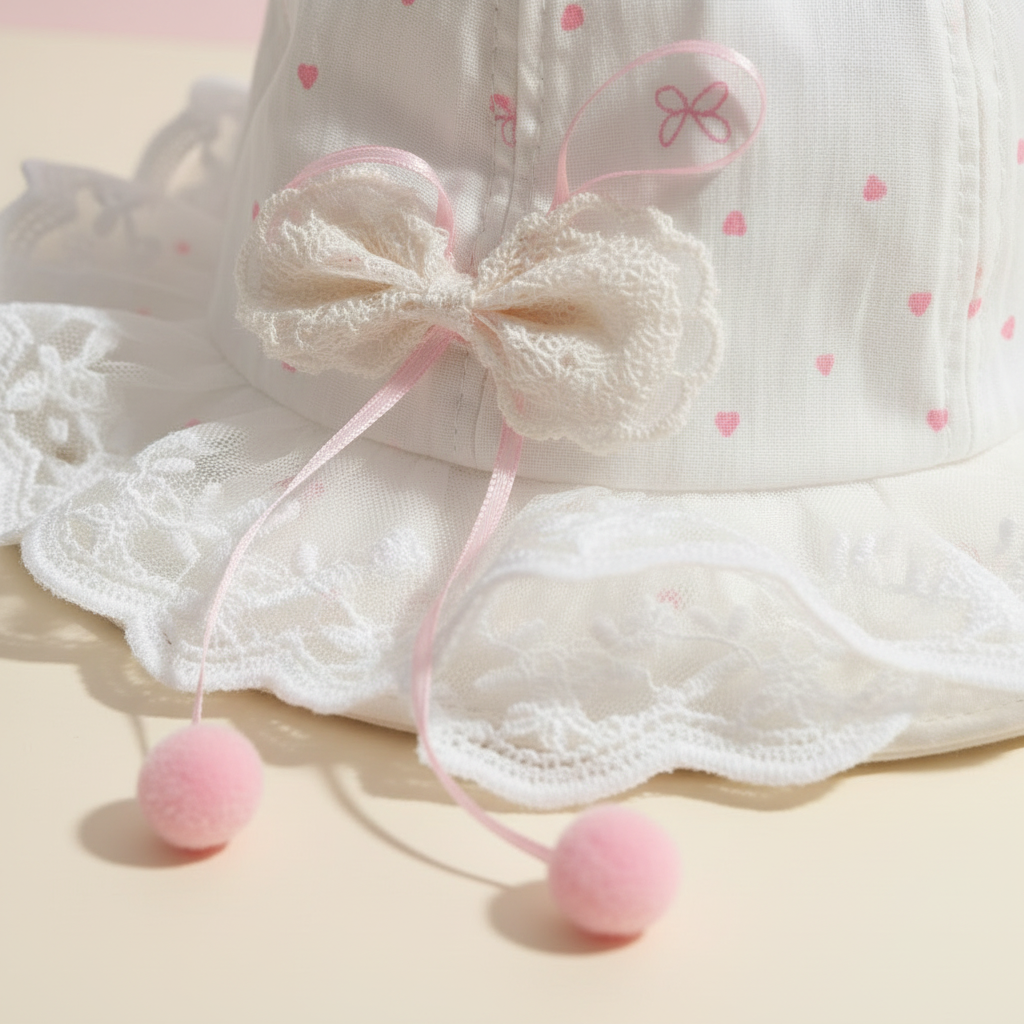 Baby Girls Summer Hat - Stylish Toddler Sun Hat for 1-2 Years