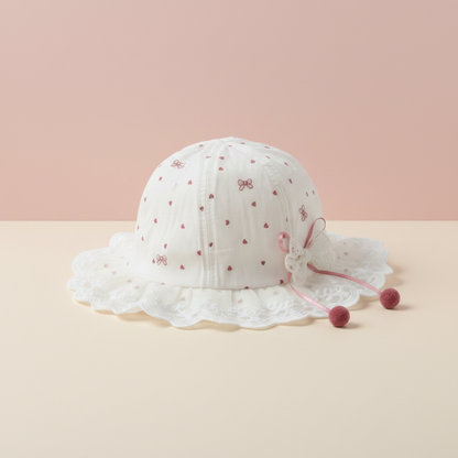 Baby Girls Summer Hat - Stylish Toddler Sun Hat for 1-2 Years