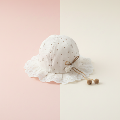 Baby Girls Summer Hat - Stylish Toddler Sun Hat for 1-2 Years