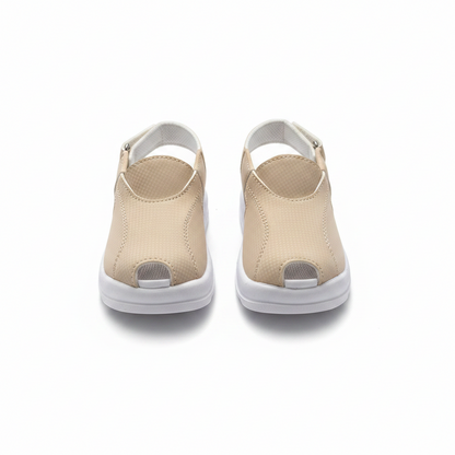 Newborn Cream Peshawari Sandal – Handmade Traditional Baby Shoes | Cream