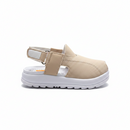 Newborn Cream Peshawari Sandal – Handmade Traditional Baby Shoes | Cream