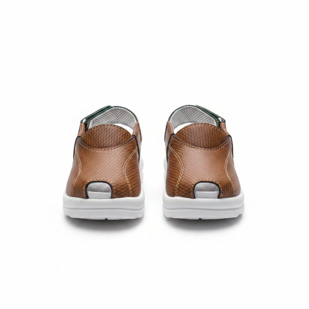 Newborn Brown Peshawari Sandal – Traditional Baby Brown Shoes