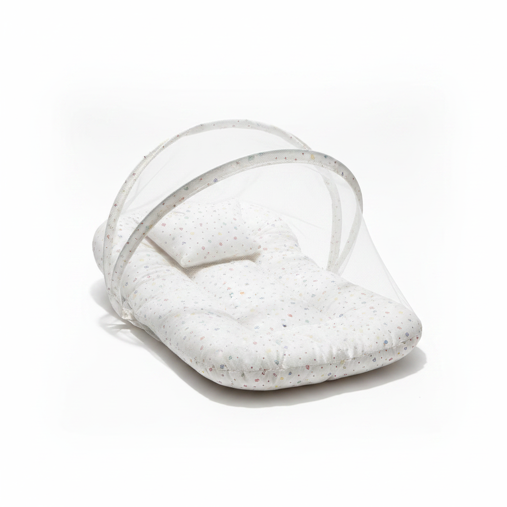Baby Nest with Mosquito Net – Newborn Lounger & Sleep Pod