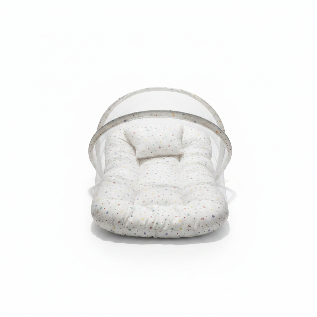 Baby Nest with Mosquito Net – Newborn Lounger & Sleep Pod