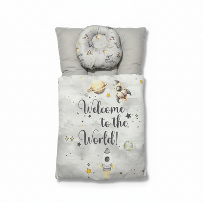Baby Swaddle Wrap – Soft Cotton Summer Newborn Set | 4 Colours