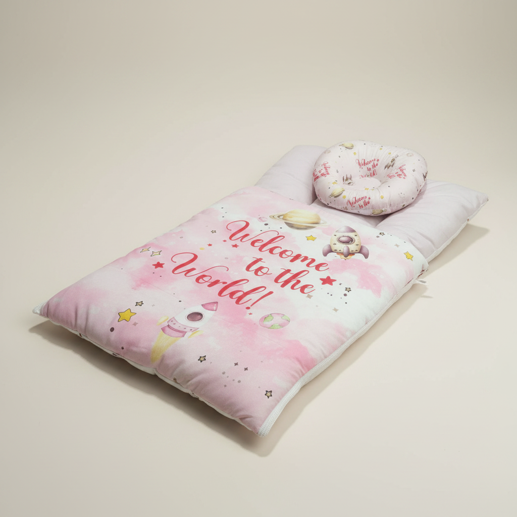 Baby Swaddle Wrap – Soft Cotton Summer Newborn Set | 4 Colours
