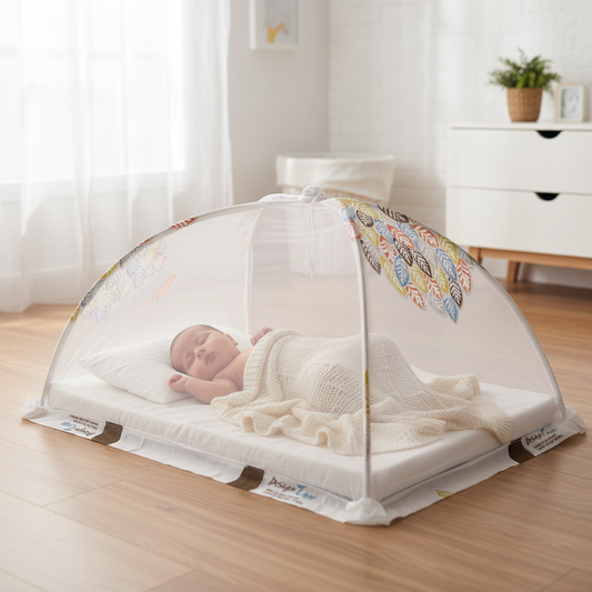 Foldable Baby Mosquito Net – Portable Newborn Cot & Pram Protector