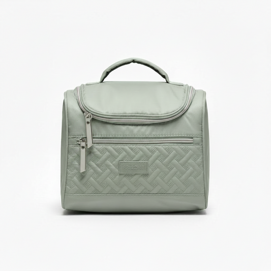 Baby Diaper Bag – Compact Water-Resistant Mummy Bag | Gray, Green & Purple