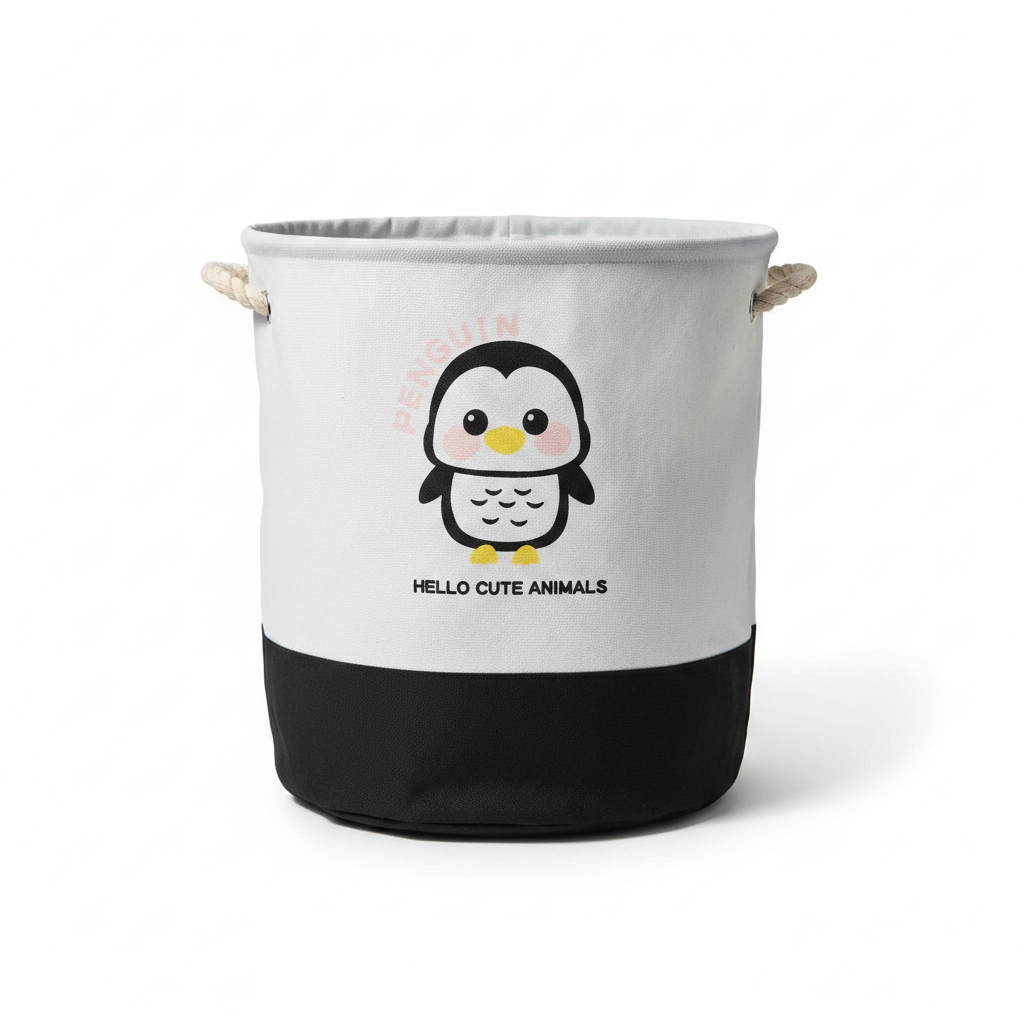 Baby Laundry Basket – Foldable Nursery Storage Hamper