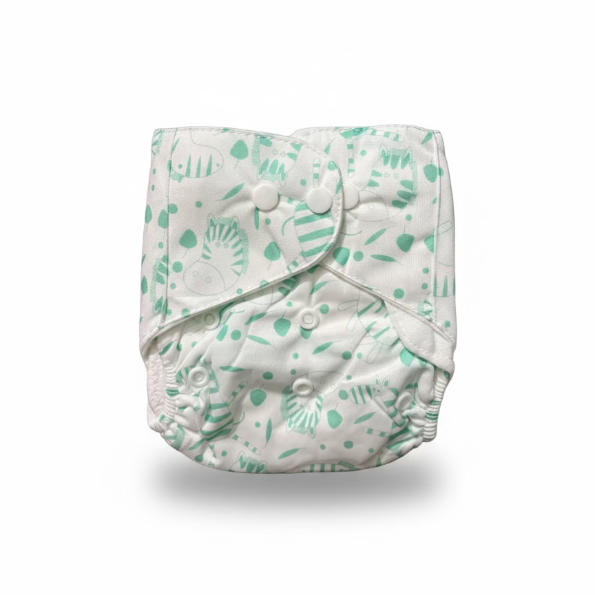 Baby Nappy Adjustable Floral Design 0-24 Months