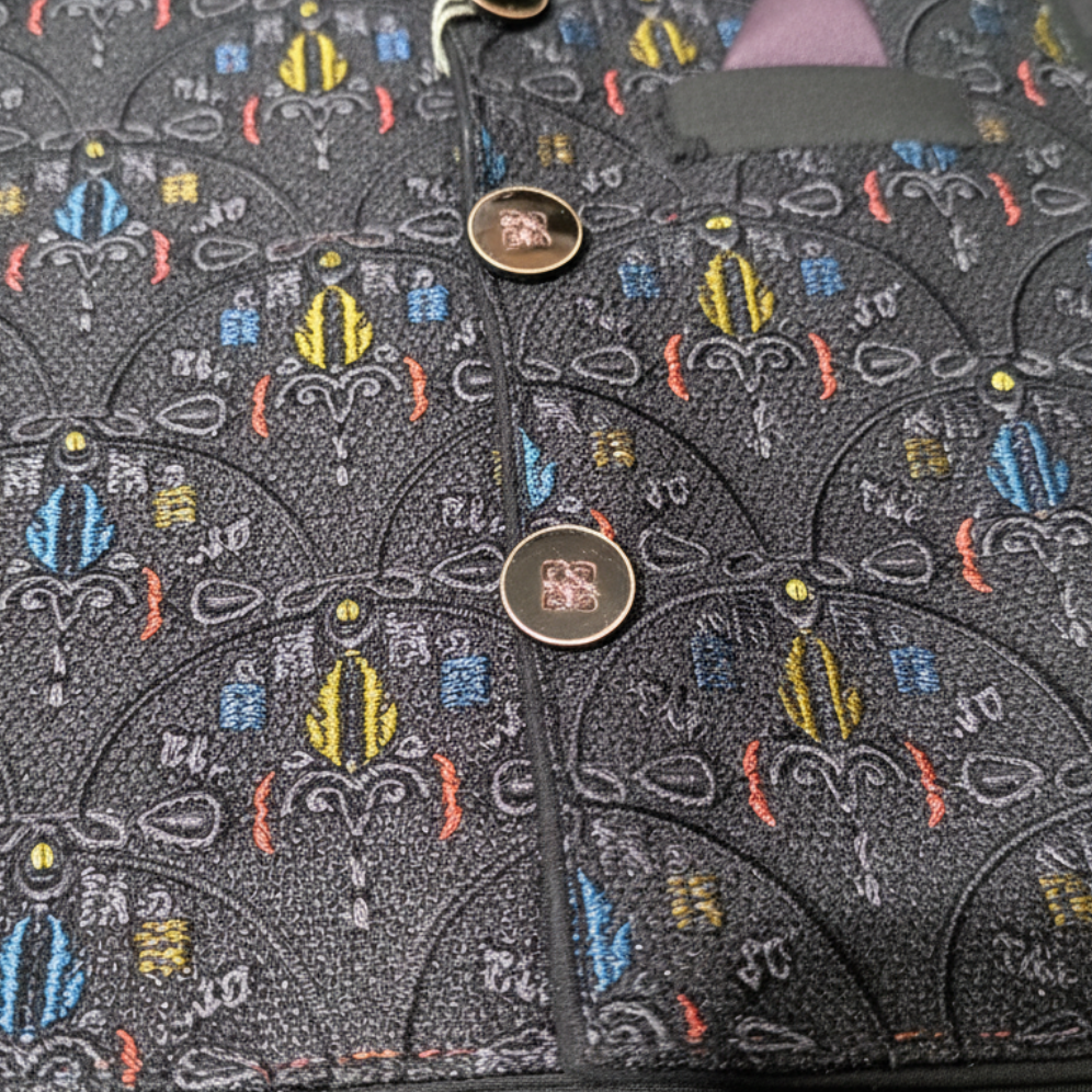 Boys Black Kurta Shalwar with Waistcoat - Traditional Outfit 1-7Y