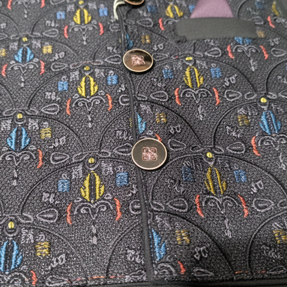 Boys Black Kurta Shalwar with Waistcoat - Traditional Outfit 1-7Y