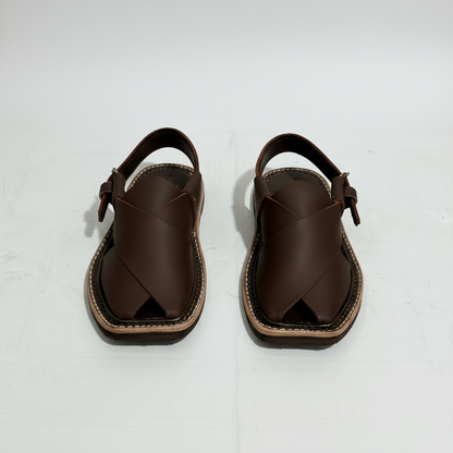 Kids Peshawari Chappal Round Shape - Handmade Traditional Sandals