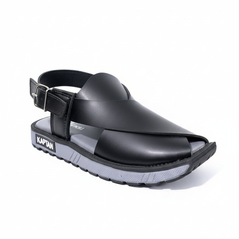 Kids Peshawari Kaptan Chappal - Soft Sole Traditional Sandals