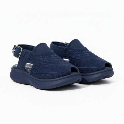 Kids Peshawari chappal embroidered design handmade sandals