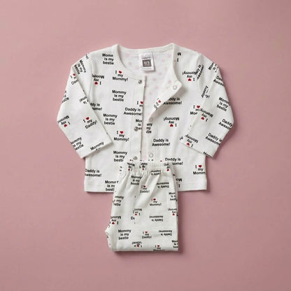 Premium Newborn First Wear Set - 'I Love Mommy' 2-Piece Outfit 0-3 Months