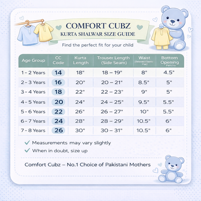 Boys Blue Kurta Shalwar - Classic Traditional Outfit 1-4Y