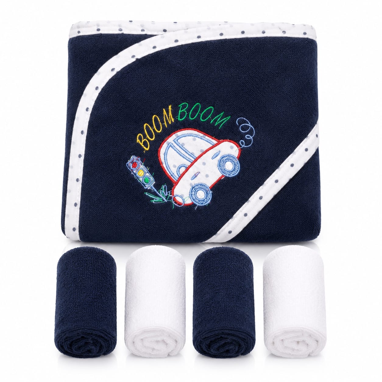 Baby Bath Towel Cotton Hooded Bundle 4 Colors - Random Designs