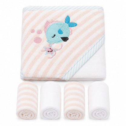 Baby Bath Towel Cotton Hooded Bundle 4 Colors - Random Designs