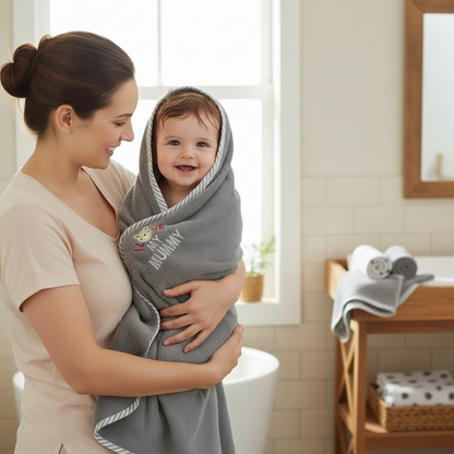 Baby Bath Towel Cotton Hooded Bundle 4 Colors - Random Designs