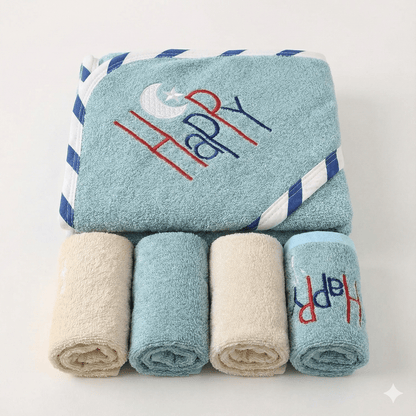 Baby Bath Towel Cotton Hooded Bundle 4 Colors - Comfort Cubz
