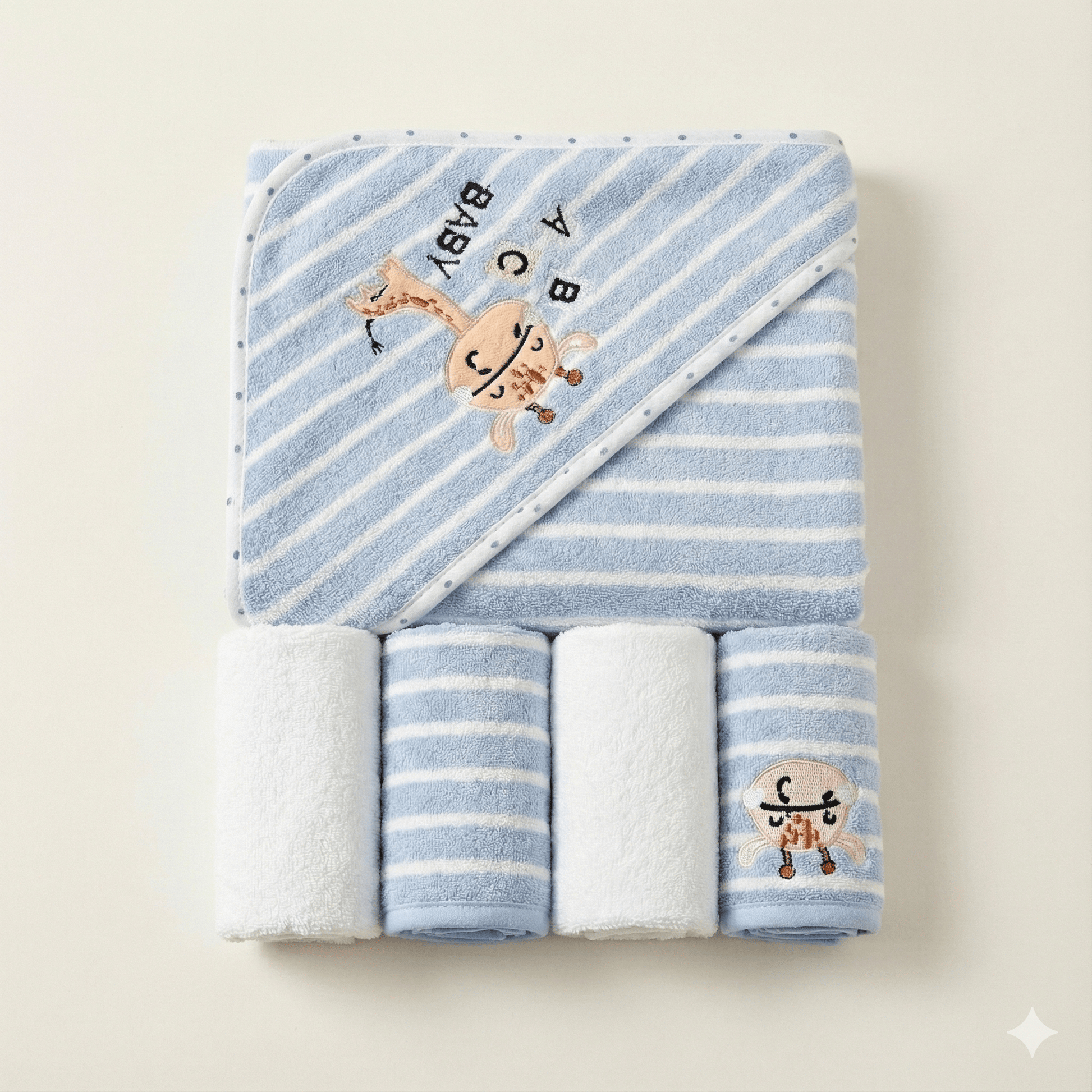 Baby Bath Towel Cotton Hooded Bundle 4 Colors - Comfort Cubz