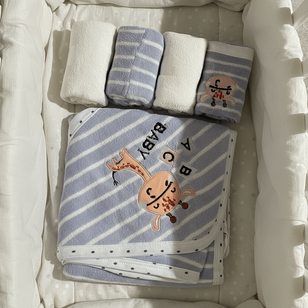 Baby Bath Towel Cotton Hooded Bundle 4 Colors - Comfort Cubz