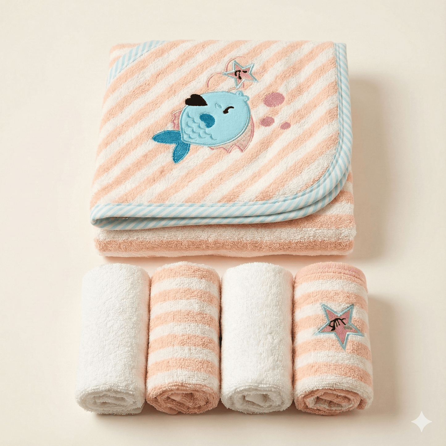 Baby Bath Towel Cotton Hooded Bundle 4 Colors - Comfort Cubz