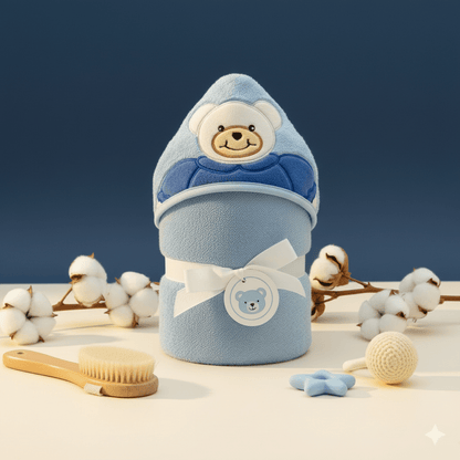 Baby Bath Towel Cotton Hooded Panda 3 Colors - Comfort Cubz