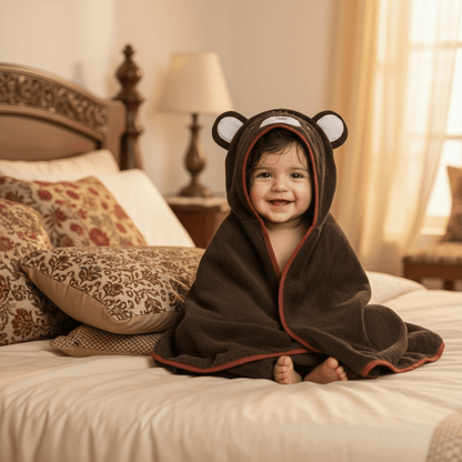 Baby Bath Towel Cotton Hooded Premium - Comfort Cubz