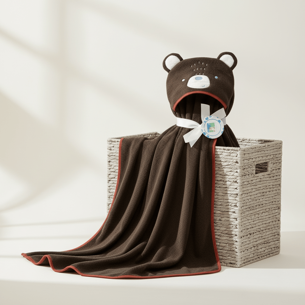 Baby Bath Towel Cotton Hooded Premium - Comfort Cubz