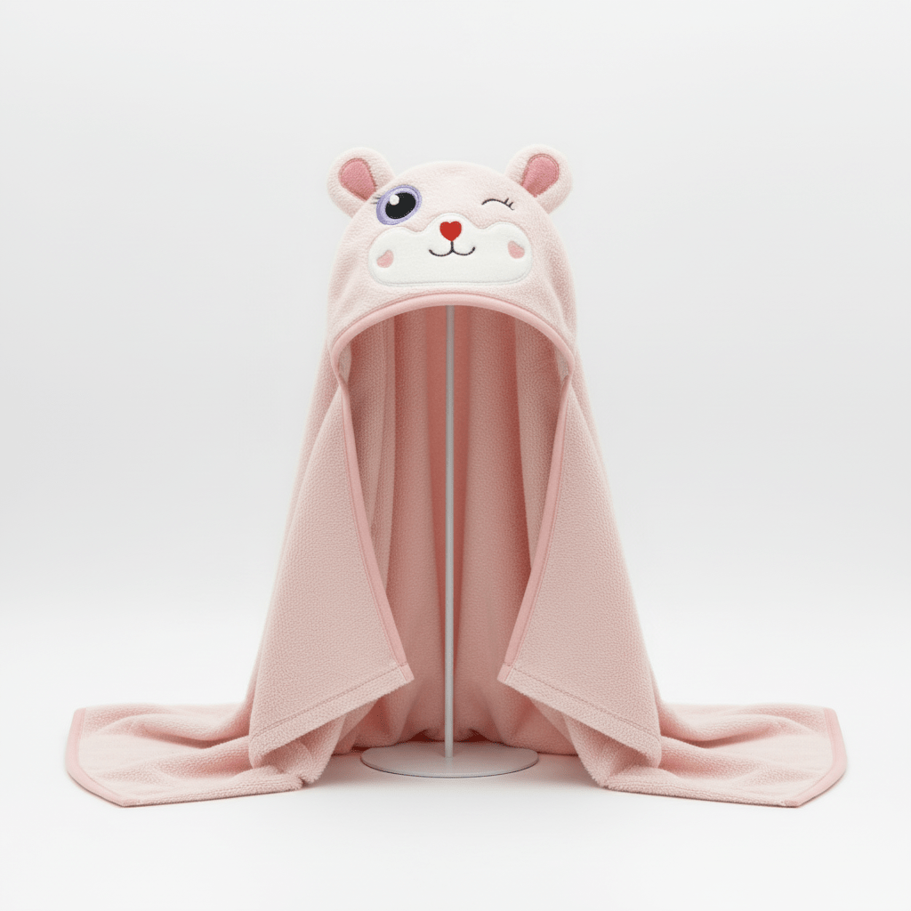 Baby Bath Towel Cotton Hooded Rabbit Design - Comfort Cubz