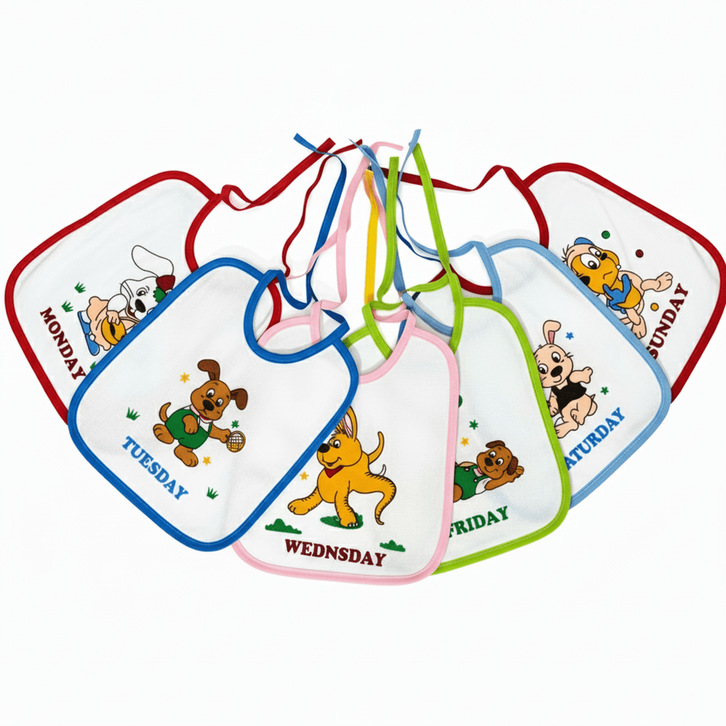 Baby Bib Cotton Drool Absorbent Pack of 2 - Comfort Cubz